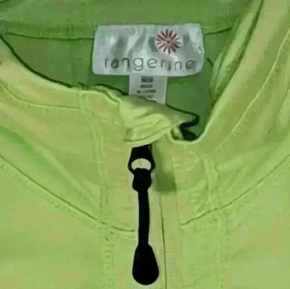 Tangerine Full Zip/Pockets Athletic Jacket Size M - Picture 3 of 7